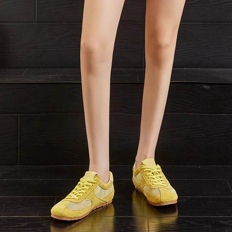 AIYUQI Women's Mesh Flat Sneakers – Elegant Summer Style