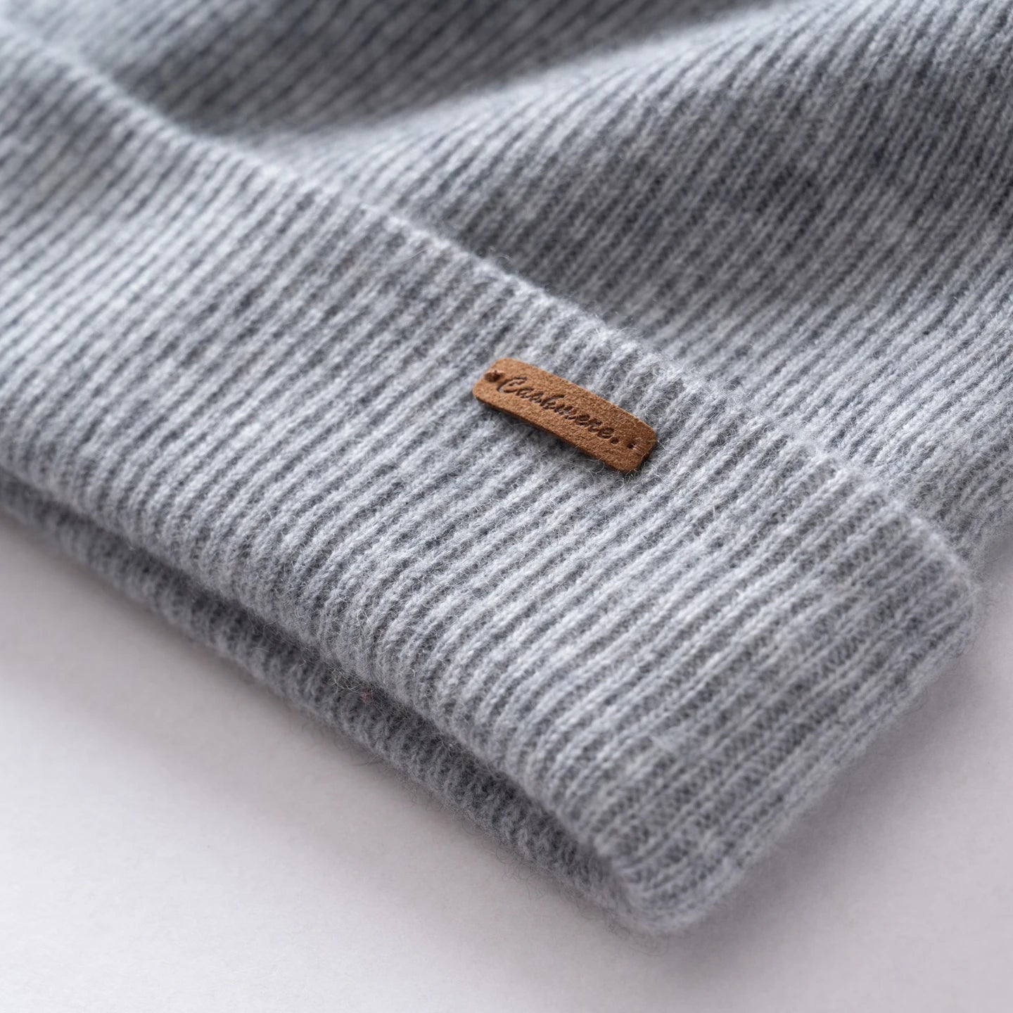 100% Cashmere Beanie Hat – Unisex Knit Winter Cap