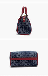 Women's Cowboy Splicing Pillow Bag