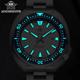 ADDIESDIVE New 200M Waterproof Quartz Watch Sapphire Crystal BGW9 Luminous Ceramic Bezel Stainless Steel Diving Watch AD2507