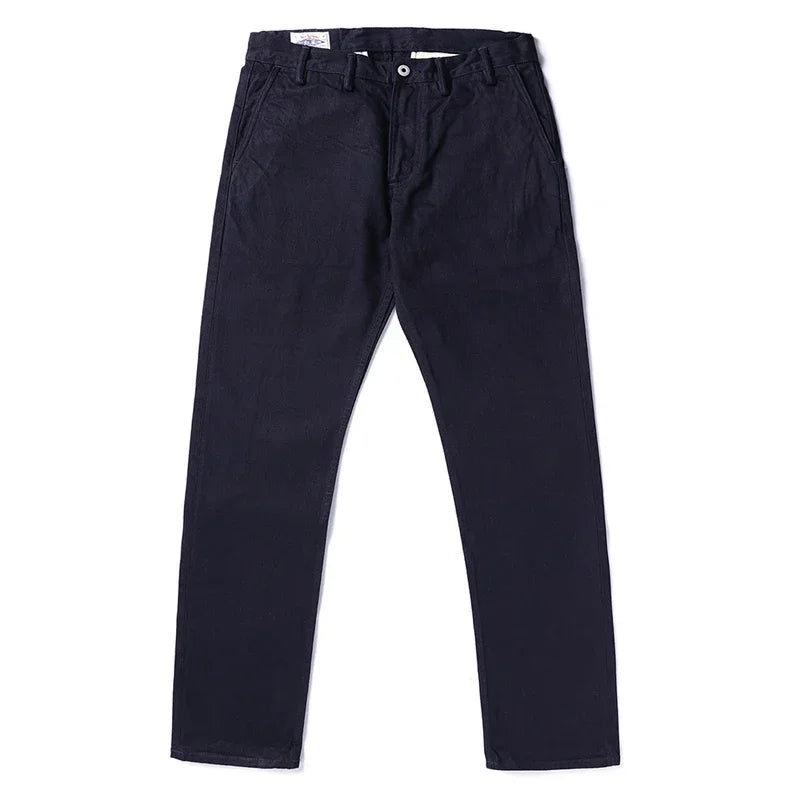 Red Tornado Officer Trousers – 14oz Indigo Selvedge Denim