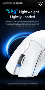 Attack Shark R1 X11 Wireless Gaming Mouse, 18K DPI PAW3311, Tri-Mode Bluetooth/2.4GHz/Wired, Lightweight, Macro Gaming Mouse