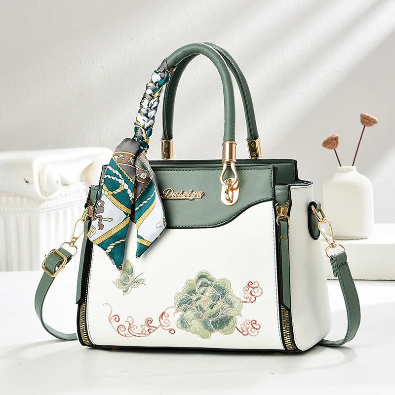 Women's Patchwork Shoulder & Crossbody Bag