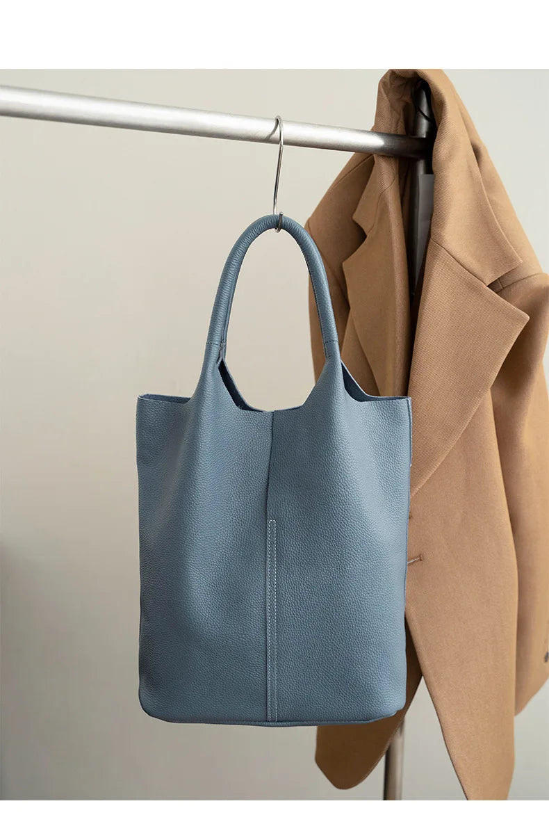 Luxury Soft Leather Bucket Bag | Large Women’s Shoulder Bag