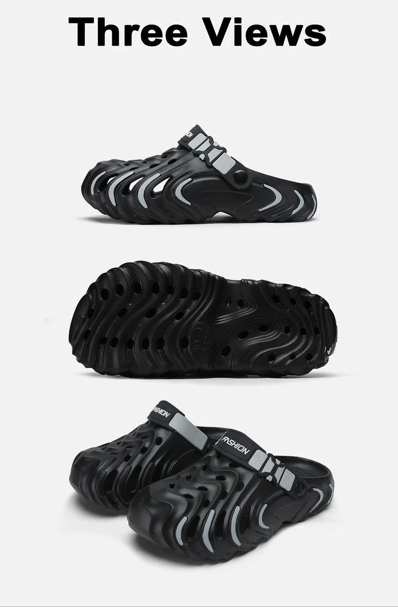 Men's EVA Clogs — Lightweight Outdoor Beach Slippers & Garden Slides