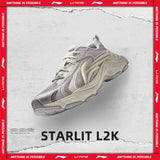 Li-Ning Women's STARLIT L2K Lifestyle Shoes Cushioning Lightweight Rebound LiNing Stylish Classic Casual Shoes AGLW078