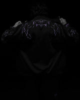 Men's Gothic Streetwear Zip-Up Hoodie Black Edgy Urban Athletic Dark Style Casual Oversized Pullover Sweatshirt with Zipper