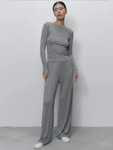 Hirsionsan Modal Soft Loose Sets Women Casual Three Pieces Long Sleeve Cardigan & High Waist Pants & Vest Outfits Tracksuit 2025