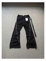 Men's High Street Flare Denim Jeans – Zipper Detail