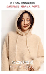 Women's Pure Cashmere Knit Beanie & Scarf Hat