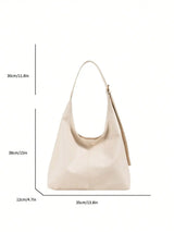 Large Capacity Solid Color Women's Shoulder Bag, Multifunctional Crossbody Bag, Women's Shoulder Tote Bag, Large Capacity Crossbody Tote Bag, Casual Work Bag