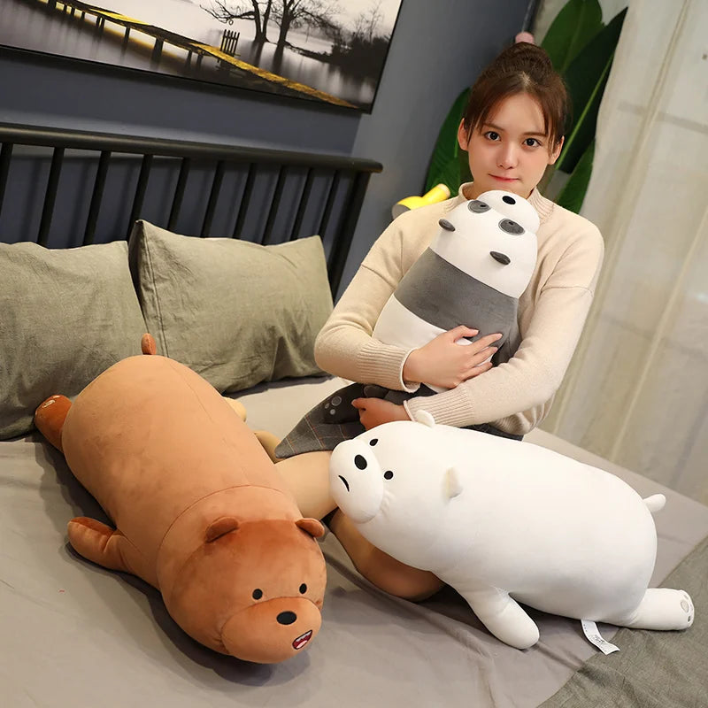 We Bare Bears Plush Trio – Grizzly, Panda & Ice Bear