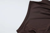 Elegant Ruched Sleeveless Mini Dress