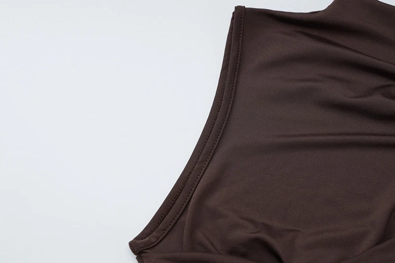 Elegant Ruched Sleeveless Mini Dress