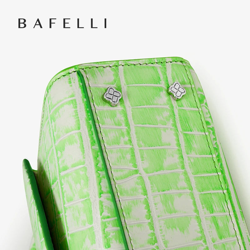 Bafelli Genuine Leather Doctor Bag – Animal Print Handbag