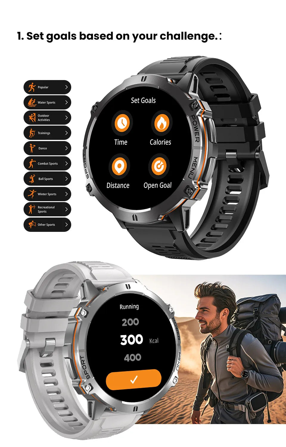 2026 Military Tank X3 Smart Watch | 1000mAh | AMOLED