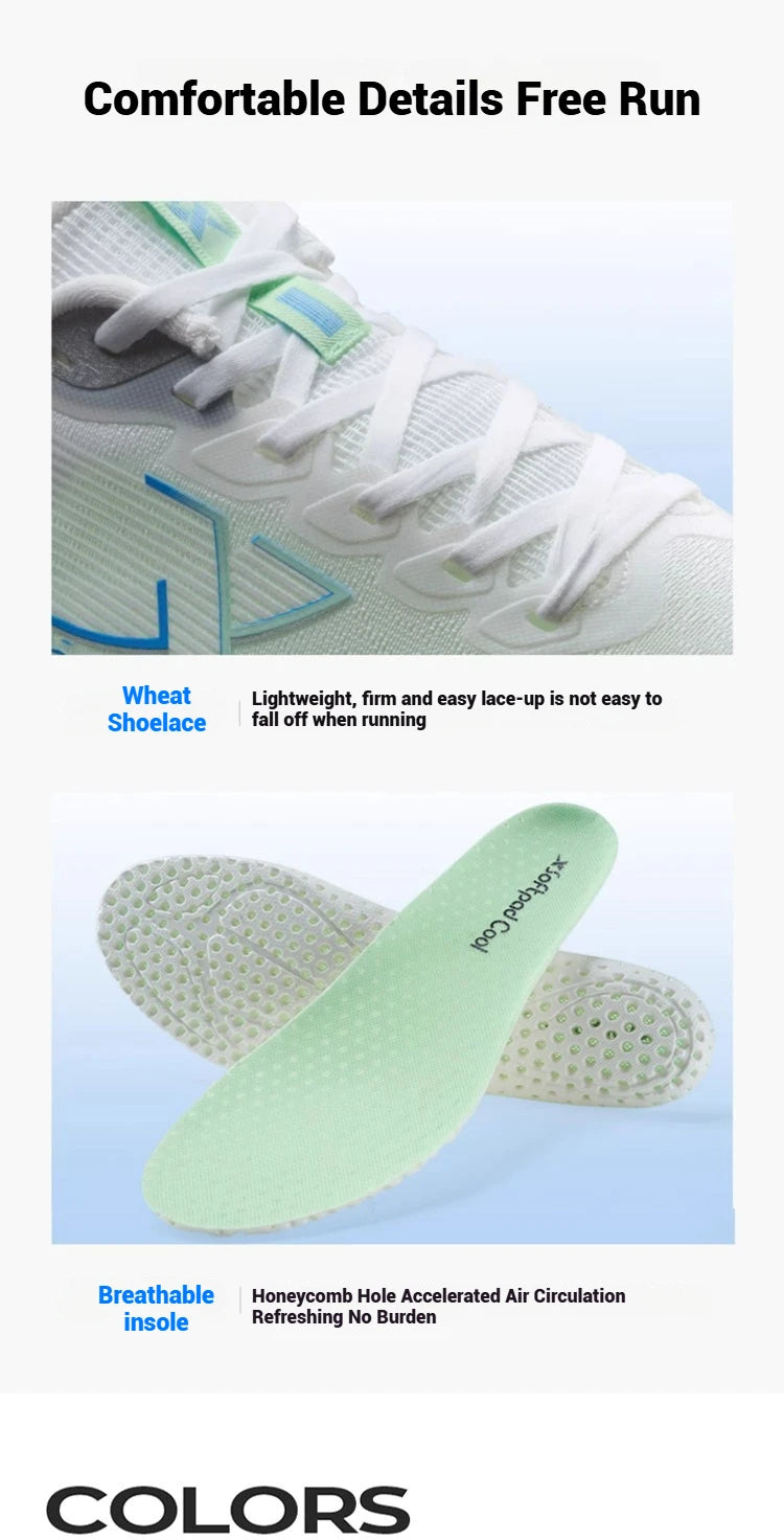 Xtep Kunpeng Running Shoes for Men 2025 Summer Shock-absorbing Rebound Lightweight Breathable Mesh Sport Shoes 875219110025