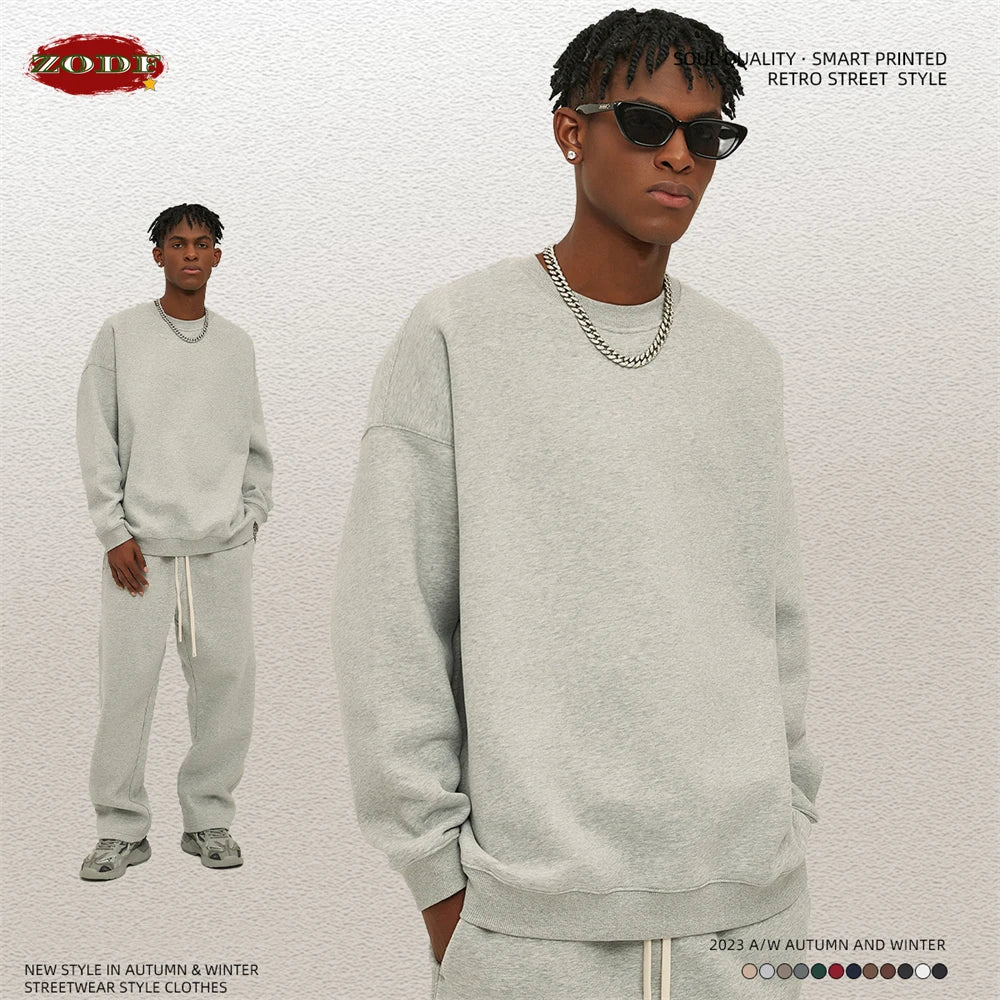 Men's 350gsm Fleece Crewneck Sweatshirt