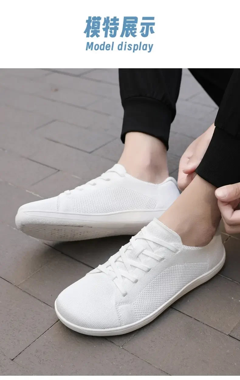 Summer Men's Casual Sports Shoes, Men's and Women's Wide Version Barefoot Shoes Outdoor Running Casual Shoes, Minimalist Shoes