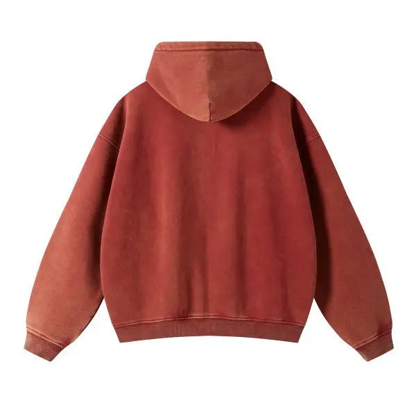 Men’s Vintage Wash Relaxed Zip-Up Hoodie