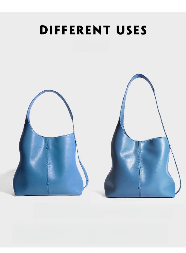 YANATARI Female Genuine Leather Bag Large Capacity Handbags Shoulder Bag Big Tote Bags for Women Shopping Bag Large Luxury Bag