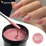 VENALISA Jelly Gel Large Volume 1L Jelly Nude Collection Not Burning Soak Off UV LED Soft Extension Gel Nail Gel Nail Manicure