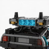 1:8 Scale Back to The Future Time Machines Building Blocks 1872PCS With 2 Mini Figure Model DeLorean Car Bricks Toy Gift for Kid