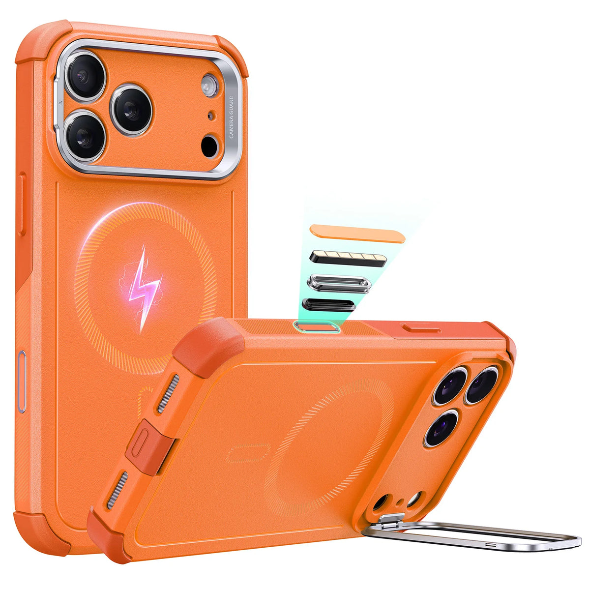 ESR Magnetic iPhone Case with Adjustable Stash Stand