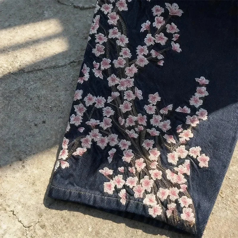 Dragon Embroidery Y2K Baggy Jeans