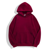 DIY Custom Your Brand LOGO 500GSM Heavy Weight New Autumn Winter Casual Thick Cotton Men's Top Solid Color Hoodies Sweatshirt