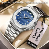 2025 New luxury military man watch square waterproof bright Date week men watch stainless steel Quartz men watches Reloj + box