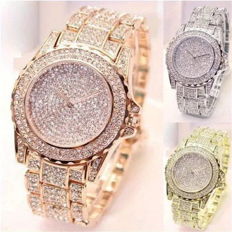 Fashion Crystal Steel Women's Quartz Watch