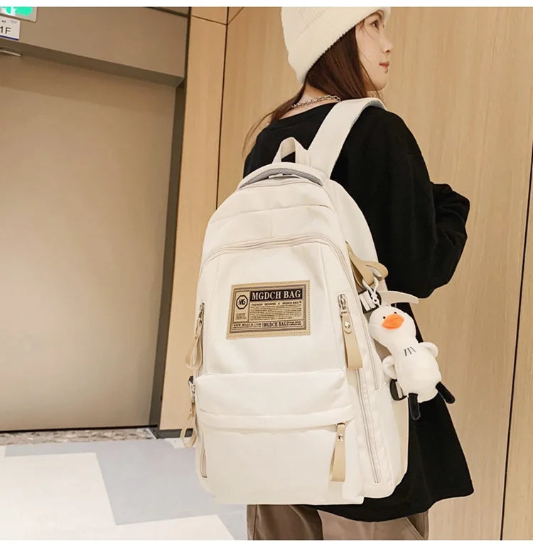 Fashion Big Student School Backpack Rucksack Girls Boys School Bag High Capacity Women Backpack Female Leisure Travel Mochila