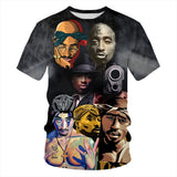 Men's 3D Print Crew Neck T-Shirt