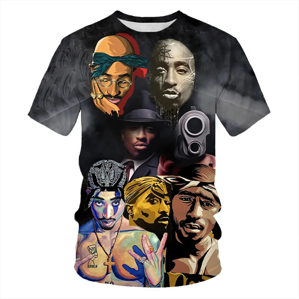 Men's 3D Print Crew Neck T-Shirt