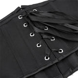 Underbust Leather Waist Trainer – Gothic Lace-Up Bustier & Shapewear