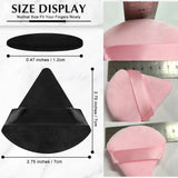 Wholesale 50Pcs Triangle Powder Puff Mini Face Makeup Sponge Cosmetics Soft Cotton Face Powder Puff Washable Velvet Makeup Puff