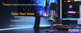 MAONO PD100X Dynamic Mic – USB/XLR, RGB & Noise Reduction