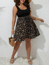 Plus Size Floral Summer Knit Dress