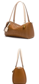 Fashion Classic Women's Boston Bag Autumn Winter New Collection 2025 Letter Design Shoulder Bag Texture Shoulder Bag