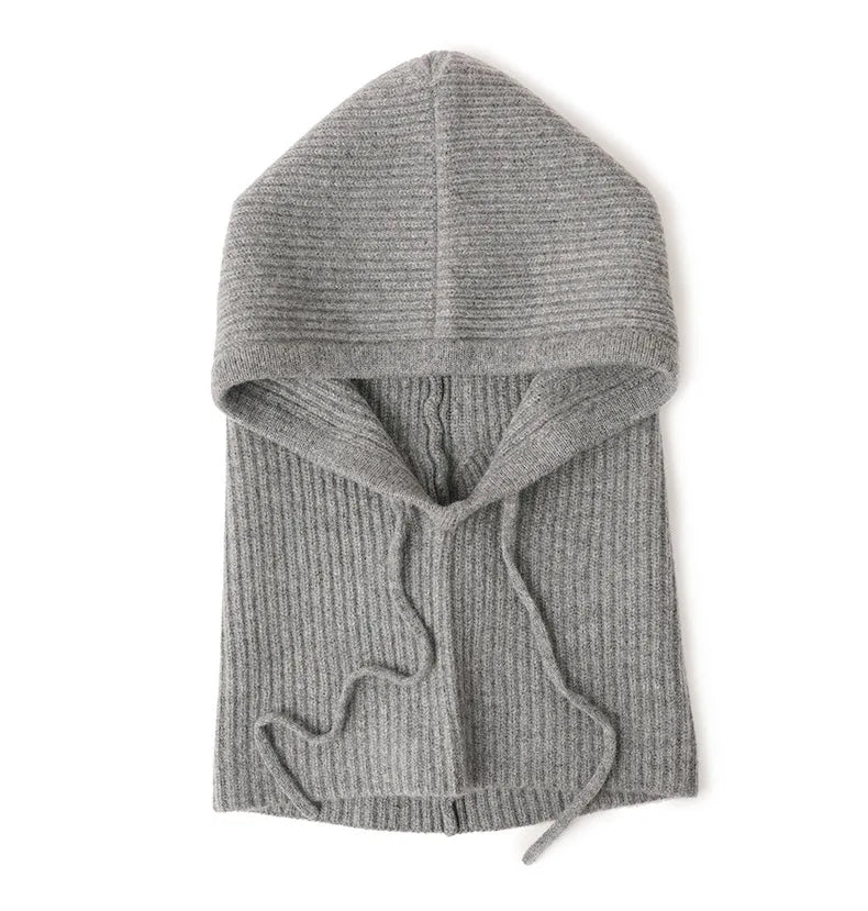 Women's Wool Knit Balaclava Hat – Warm Winter Ski Bonnet