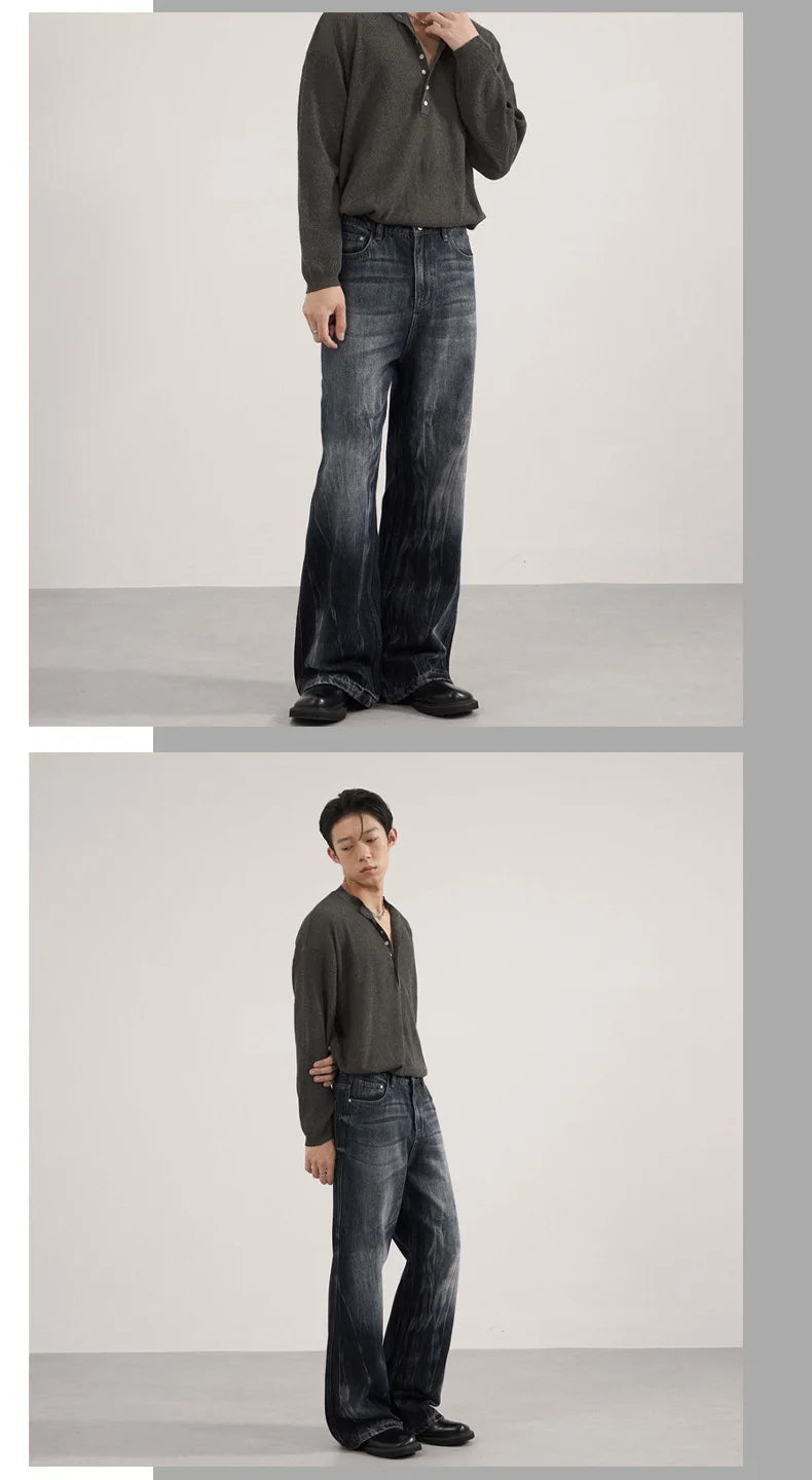 Men's Blue-Gray Relaxed Fit Jeans