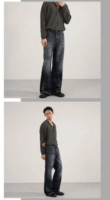Men's Blue-Gray Relaxed Fit Jeans