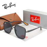 Oversized Square Sunglasses | Luxury Alloy Frame UV400