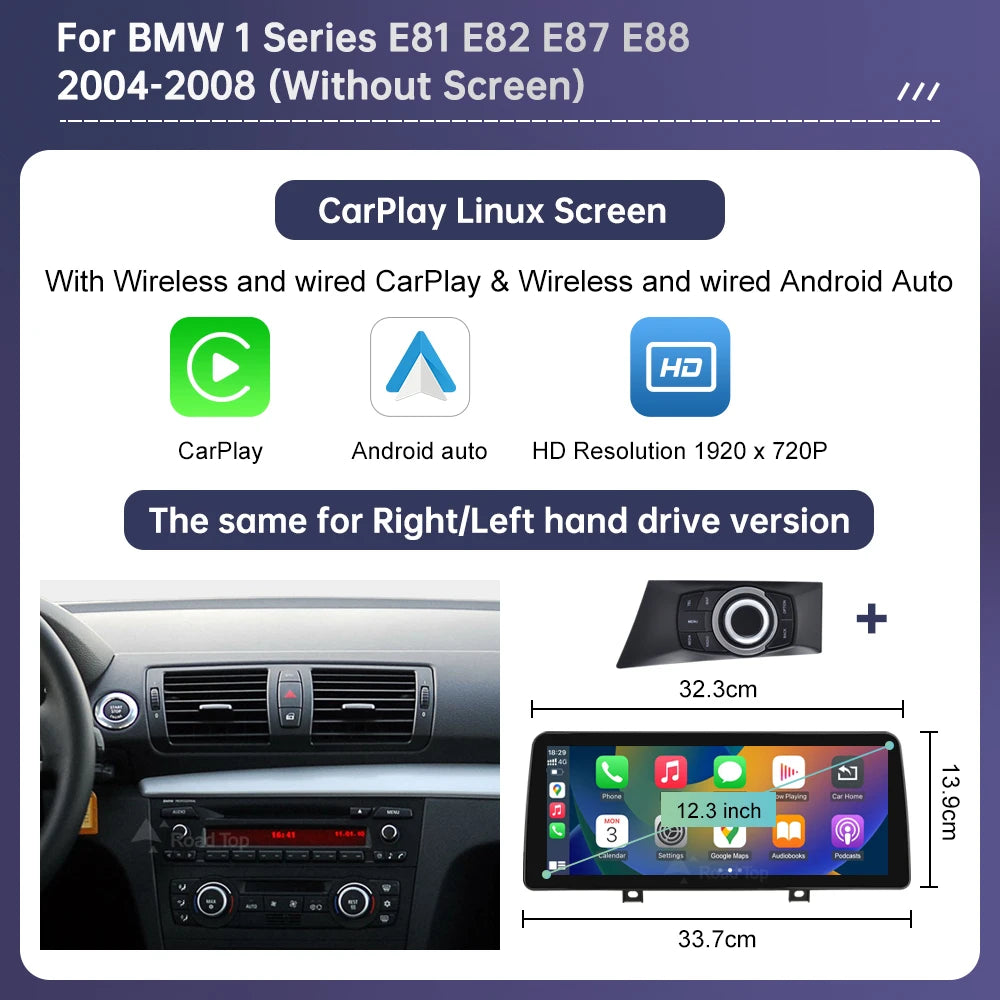 BMW 1 Series Wireless CarPlay & Android Auto Display