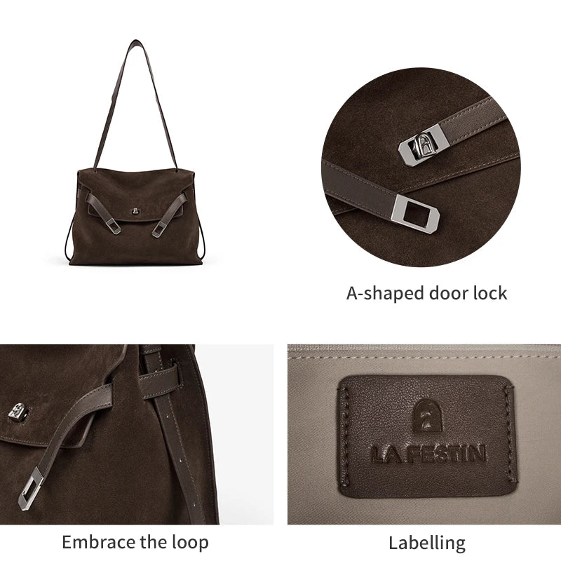 LA FESTIN Original Shoulder Bag 2025 New Trend Large Handbag Designer Luxury Bag Crossbody Bag Fashion Tote Bags for Women