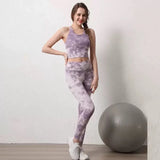 Seamless Tie-Dye Yoga Set