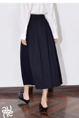 Toyouth Women's Cotton A-Line Midi Skirt | S–XL