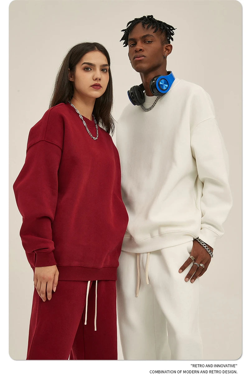 Men's 350gsm Fleece Crewneck Sweatshirt