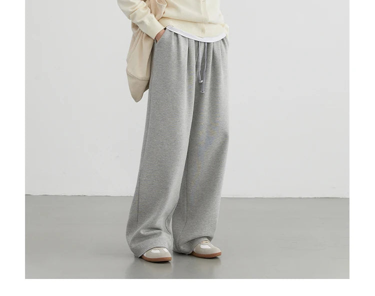 Women's High-Waisted Drawstring Wide-Leg Pants